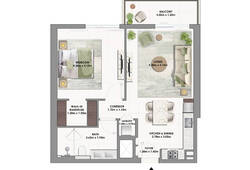 1 bedroom apartment